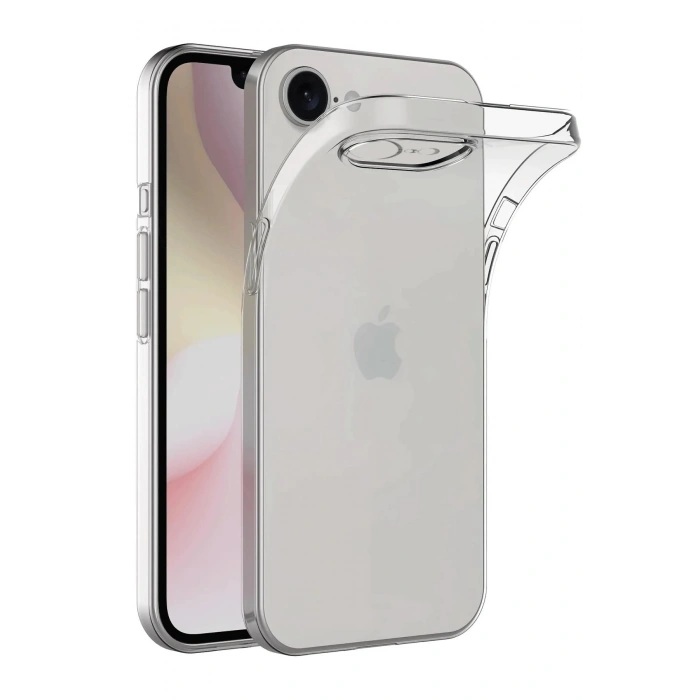 iPhone 16E Kılıf Lüx Şeffaf Silikon