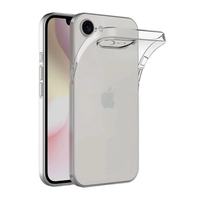 iPhone 16E Kılıf Lüx Şeffaf Silikon