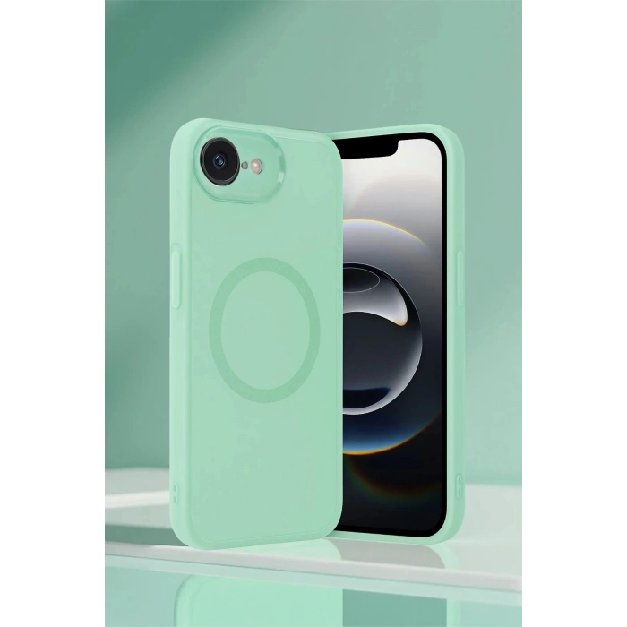 iPhone 16E Kılıf Maya Karbon Kapak - Koyu Yeşil