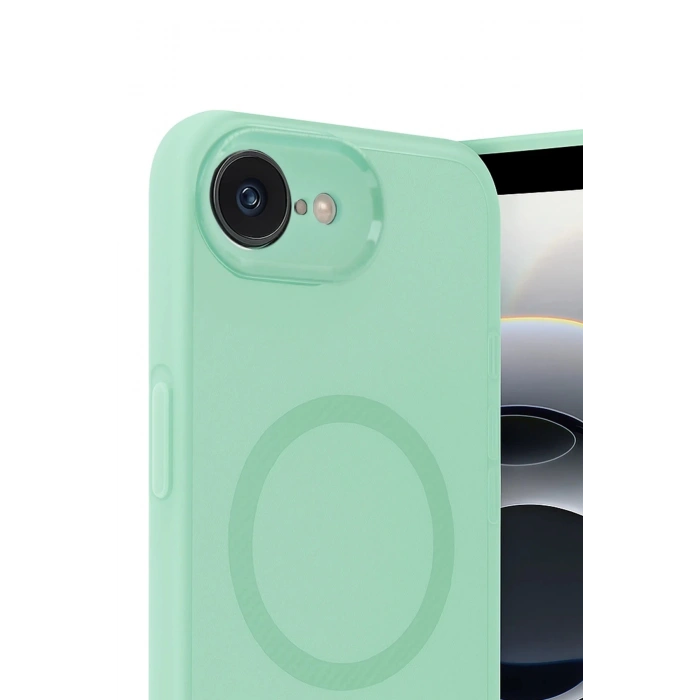 iPhone 16E Kılıf Maya Karbon Kapak - Koyu Yeşil