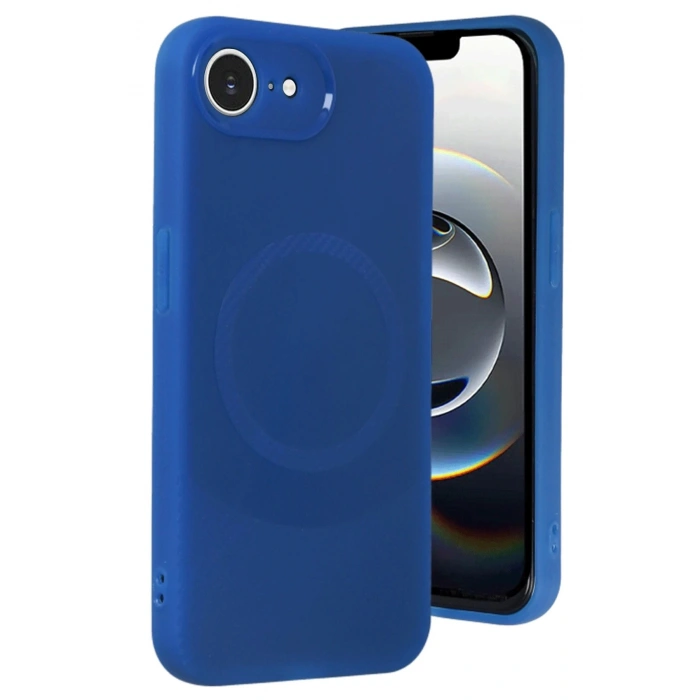 iPhone 16E Kılıf Maya Karbon Kapak - Lacivert