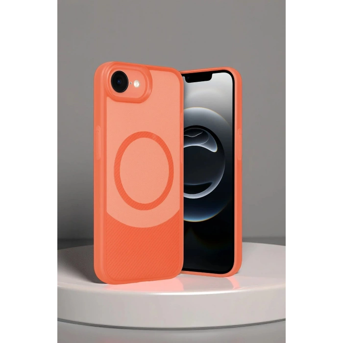 iPhone 16E Kılıf Maya Karbon Kapak - Mürdüm