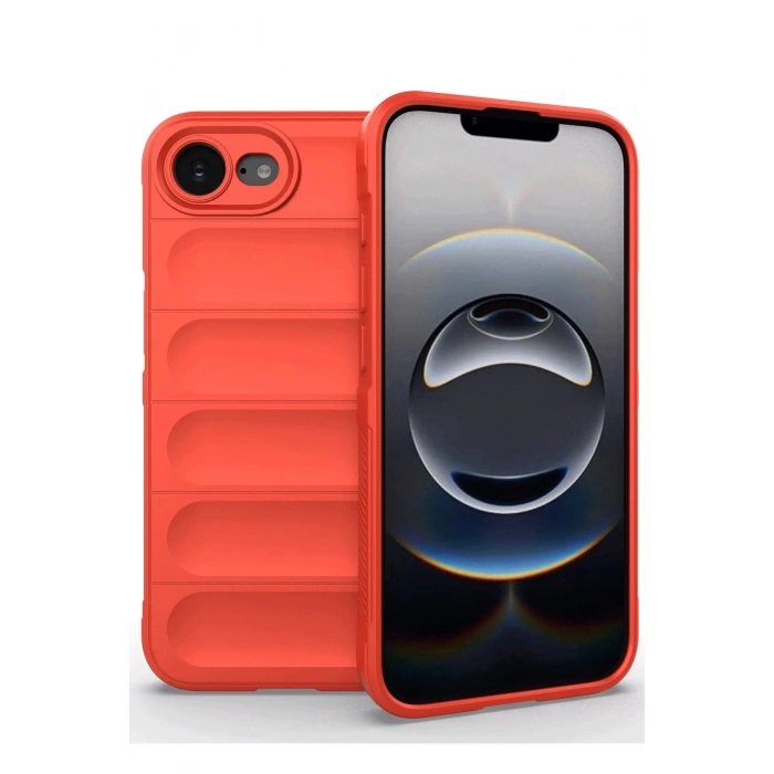 iPhone 16E Kılıf Optimum Silikon - Kırmızı