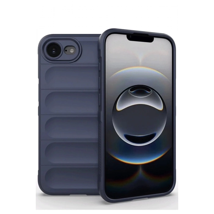 iPhone 16E Kılıf Optimum Silikon - Lacivert