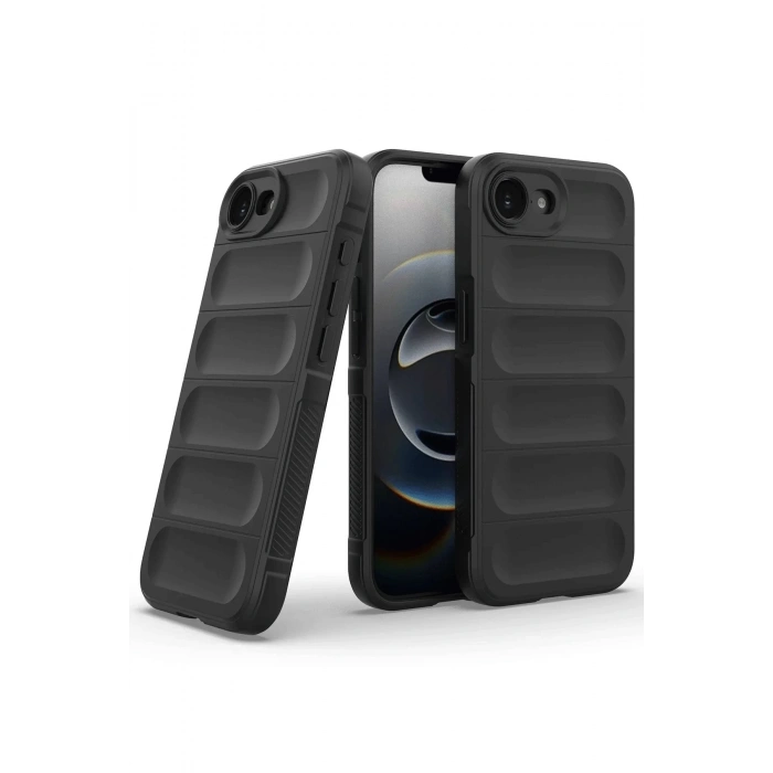 iPhone 16E Kılıf Optimum Silikon - Siyah