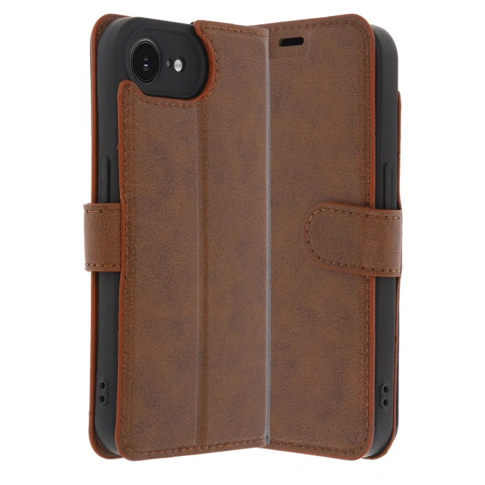 iPhone 16E Kılıf Trend S Plus Kapaklı Kılıf - Taba