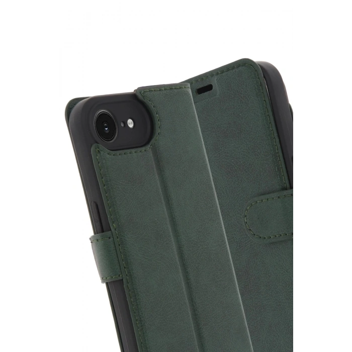 iPhone 16E Kılıf Trend S Plus Kapaklı Kılıf - Yeşil