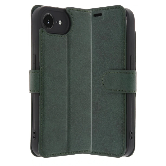 iPhone 16E Kılıf Trend S Plus Kapaklı Kılıf - Yeşil