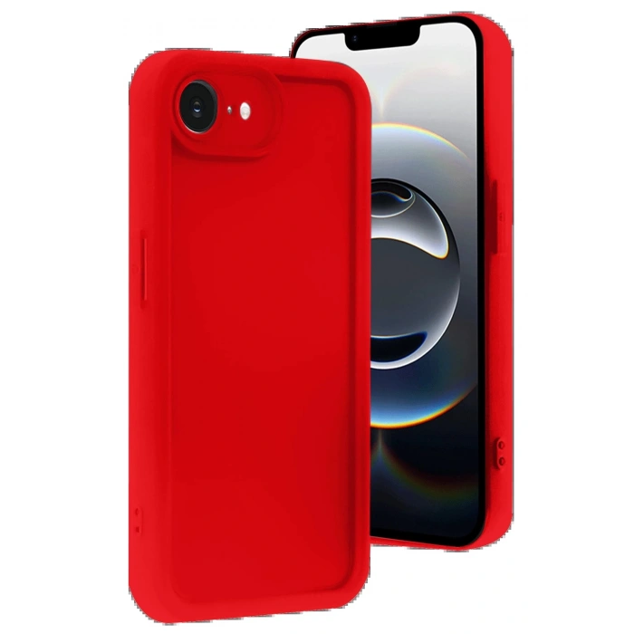 iPhone 16E Kılıf Viera Silikon - Kırmızı