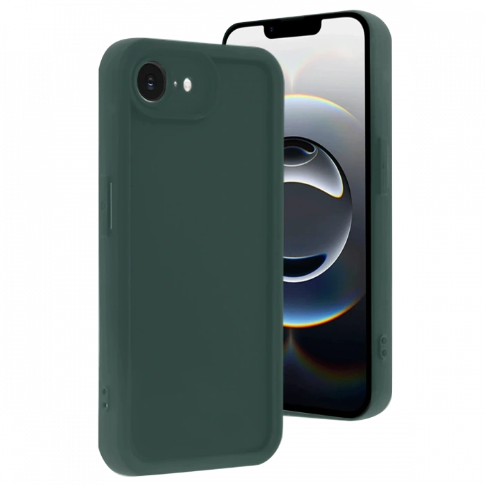 iPhone 16E Kılıf Viera Silikon - Koyu Yeşil