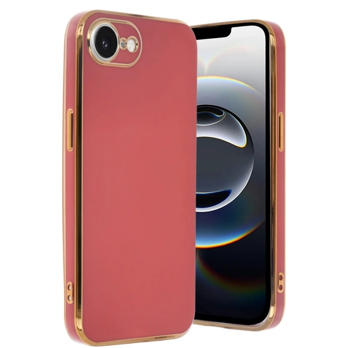 iPhone 16E Kılıf Volet Silikon - Kırmızı