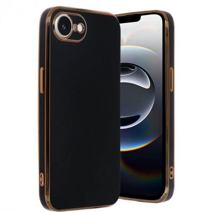 iPhone 16E Kılıf Volet Silikon - Siyah