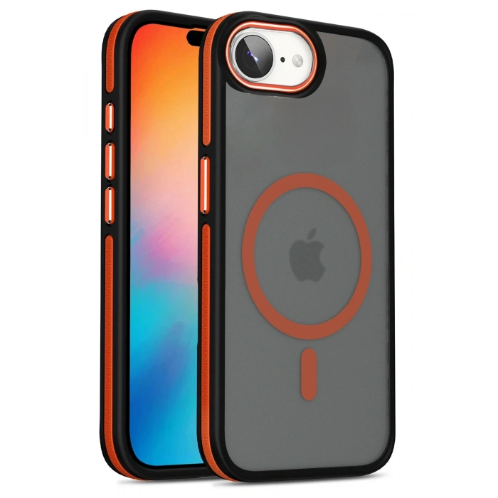 iPhone 16E Winner Magsafe Kapak - Turuncu