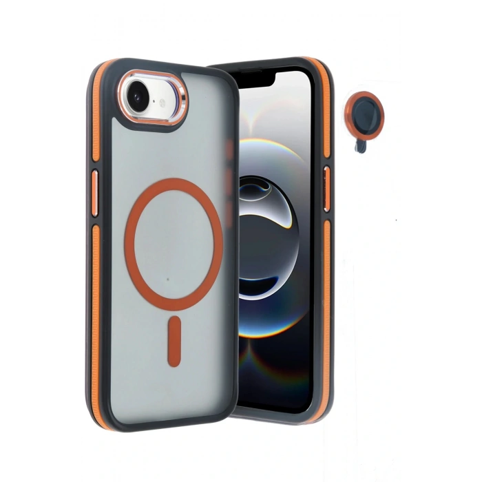 iPhone 16E Winner Magsafe Kapak - Turuncu