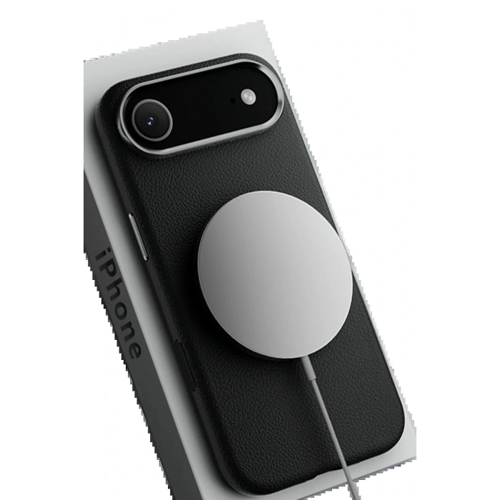 iPhone 17 Air Wonder Deri Magsafe Kapak - Siyah