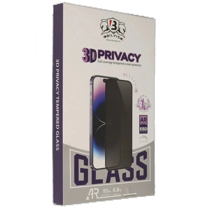 iPhone 17 Pro Bilvis 3D Hayalet Cam Ekran Koruyucu