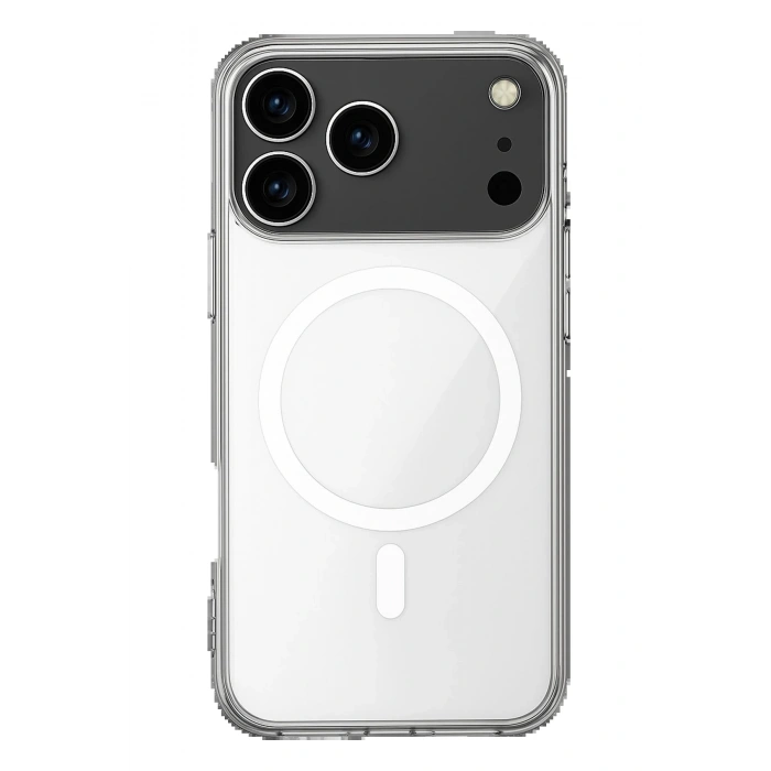 iPhone 17 Pro Kılıf Magneticsafe Şeffaf Silikon - Şeffaf