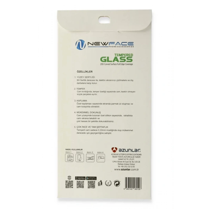 iPhone 6 20D Premium Cam Ekran Koruyucu - Siyah