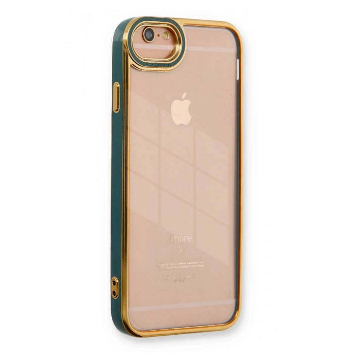 iPhone 6 Kılıf Liva Lens Silikon - Yeşil