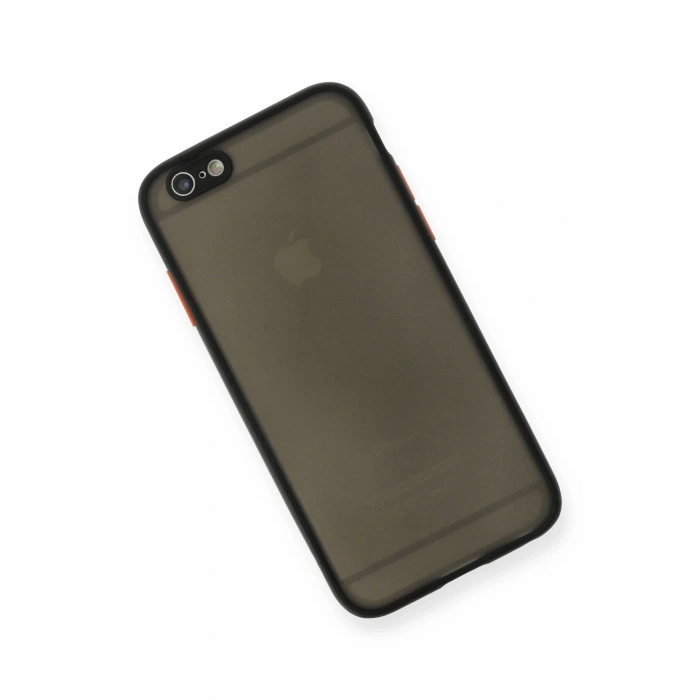 iPhone 6 Kılıf Montreal Silikon Kapak - Siyah