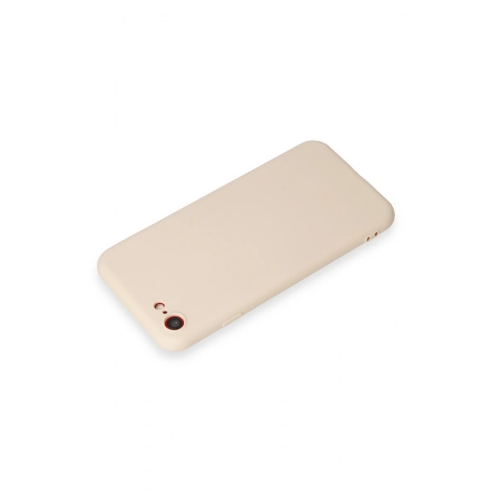 iPhone 7 Kılıf First Silikon - Krem