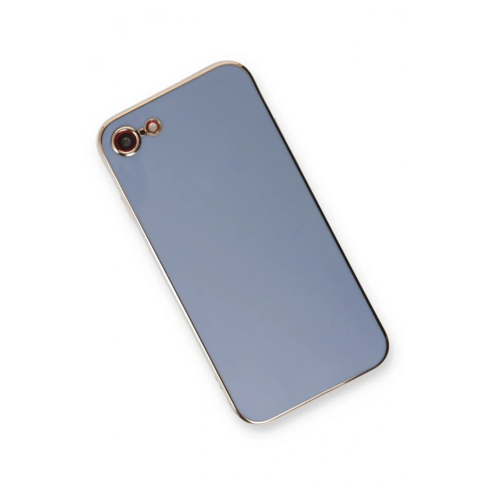 iPhone 7 Kılıf Volet Silikon - Mavi