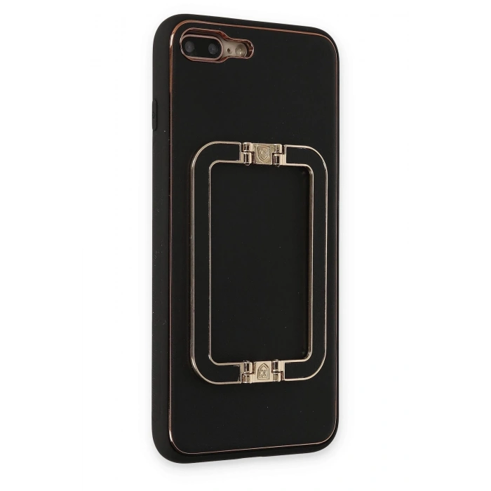 iPhone 7 Plus Kılıf Coco Elit Kapak - Siyah
