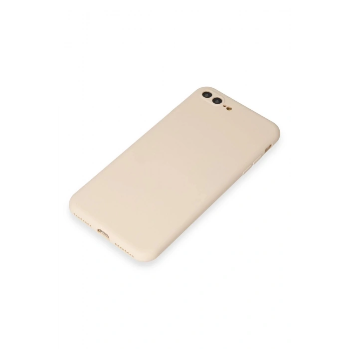 iPhone 7 Plus Kılıf First Silikon - Krem