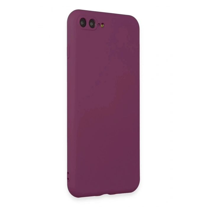 iPhone 7 Plus Kılıf First Silikon - Mürdüm