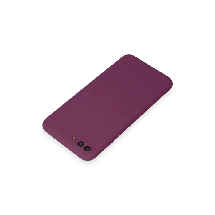 iPhone 7 Plus Kılıf First Silikon - Mürdüm