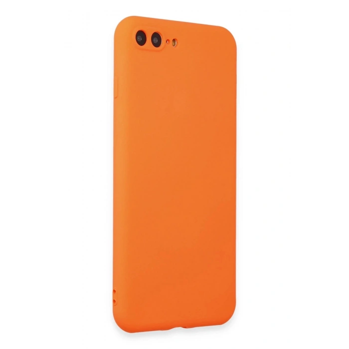 iPhone 7 Plus Kılıf First Silikon - Turuncu