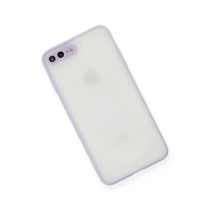 iPhone 7 Plus Kılıf Montreal Silikon Kapak - Mor