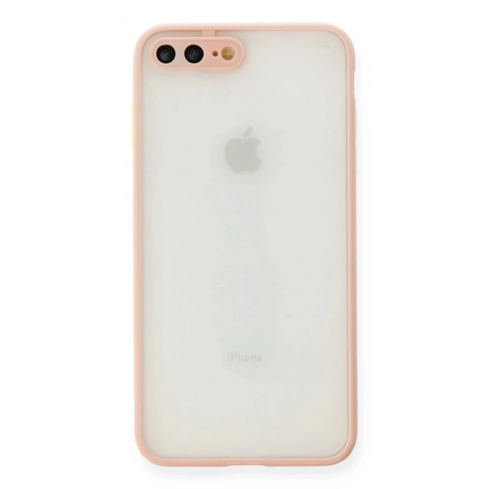 iPhone 7 Plus Kılıf Montreal Silikon Kapak - Pembe