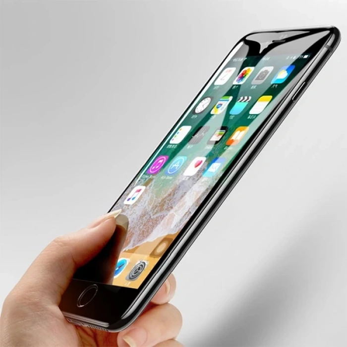 İphone 8 Plus 7 Plus 5d Kavisli Full Kırılmaz Cam Ekran Koruyucu