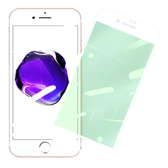 İphone Se3-se2 İphone 8-7 Anti -blue Green Light Göz Korumalı Tempered Full Ekran Koruyucu