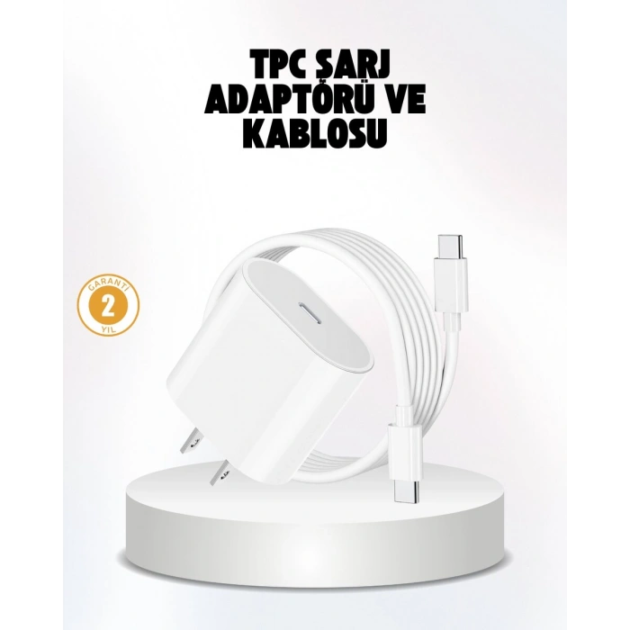 İphone Ve İpad Uyumlu 20w Güvenli Usb-c Hızlı Şarj Adaptörü