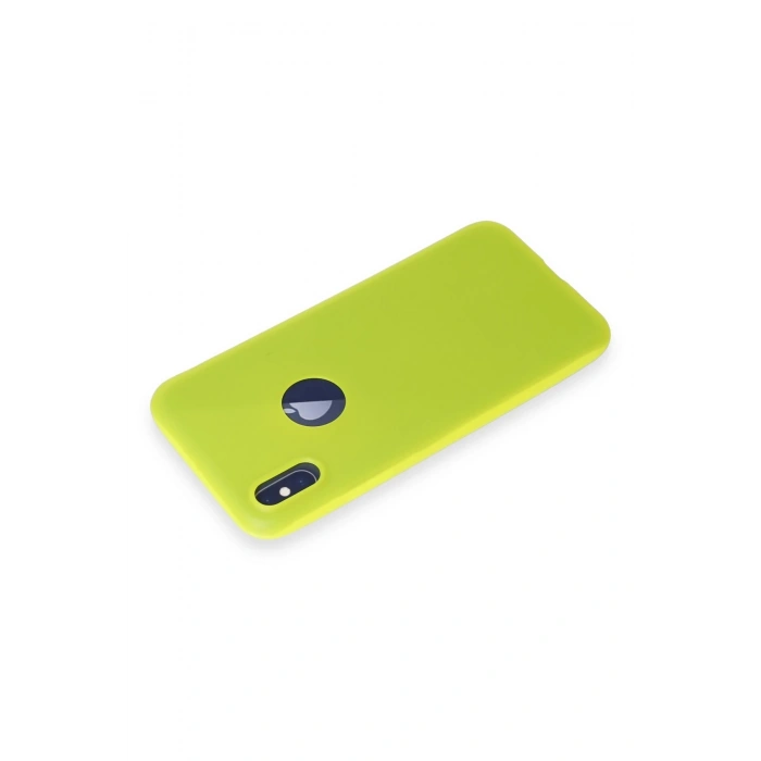 iPhone X Kılıf First Silikon - Parlak Sarı