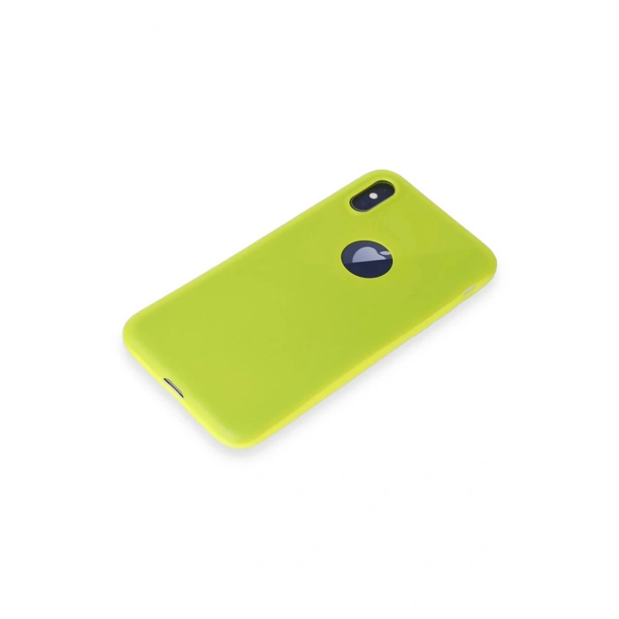 iPhone X Kılıf First Silikon - Parlak Sarı