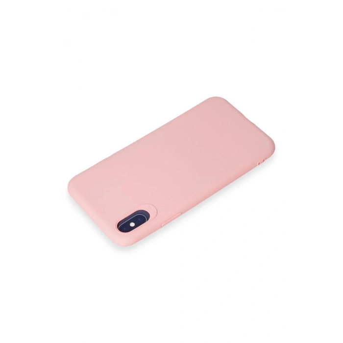 iPhone X Kılıf First Silikon - Pudra