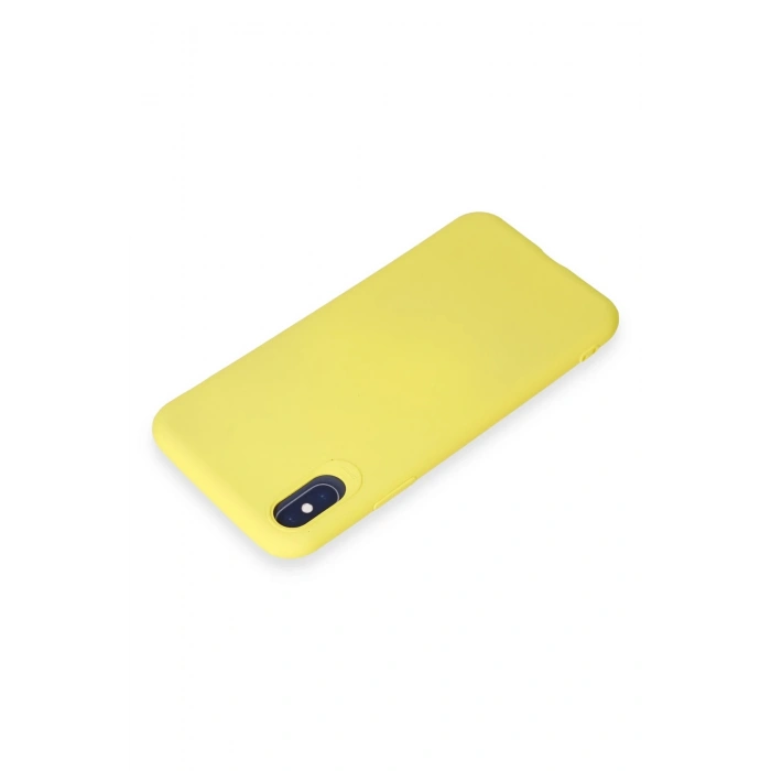 iPhone X Kılıf First Silikon - Sarı