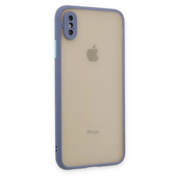 iPhone X Kılıf Montreal Silikon Kapak - Gri