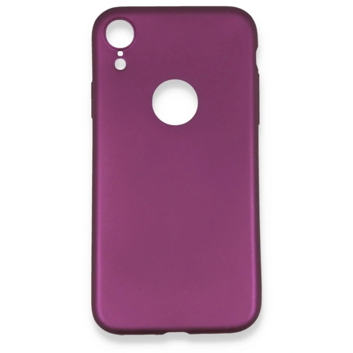 iPhone XR Kılıf First Silikon - Mürdüm