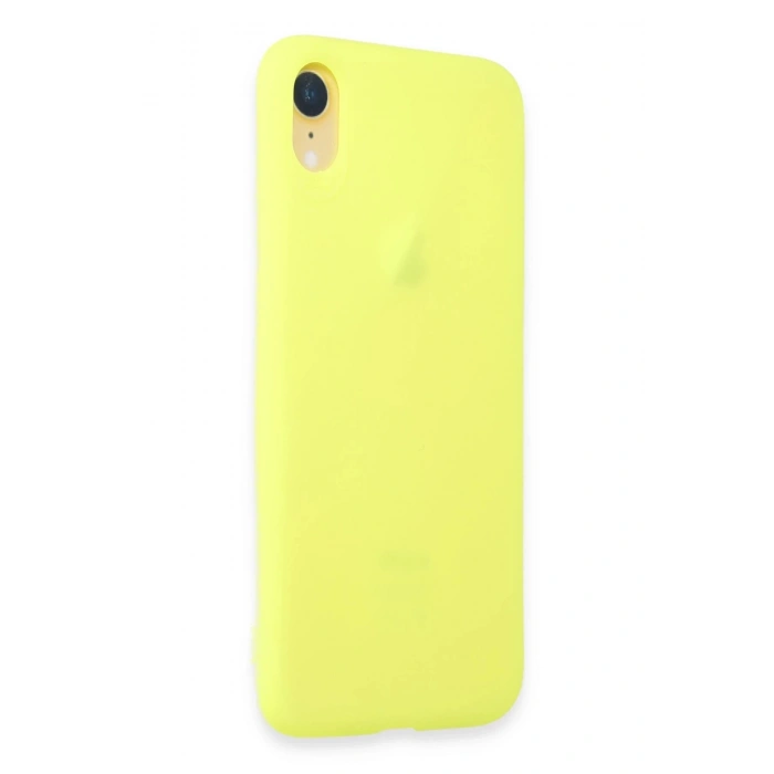 iPhone XR Kılıf First Silikon - Parlak Yeşil