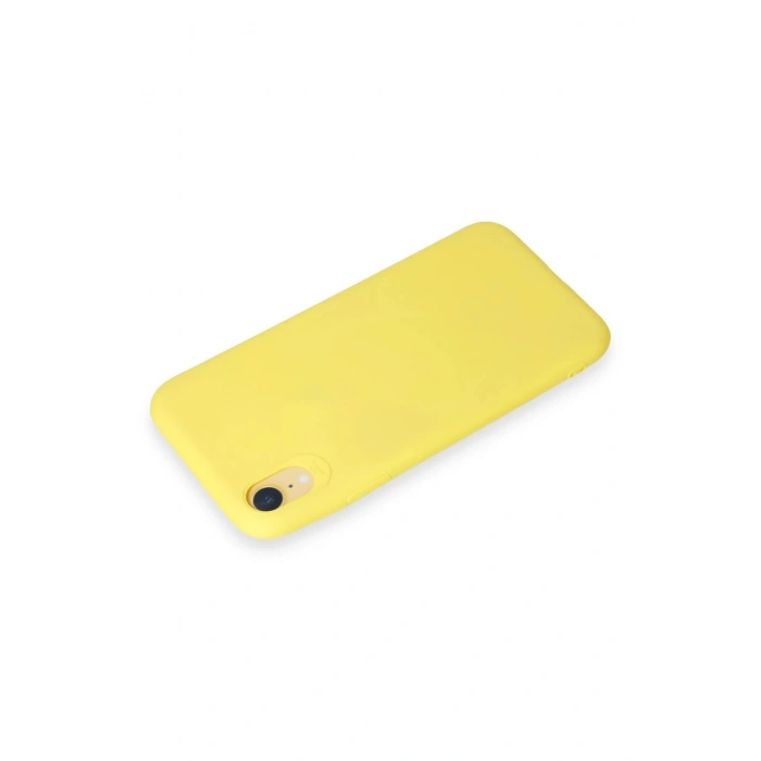 iPhone XR Kılıf First Silikon - Sarı
