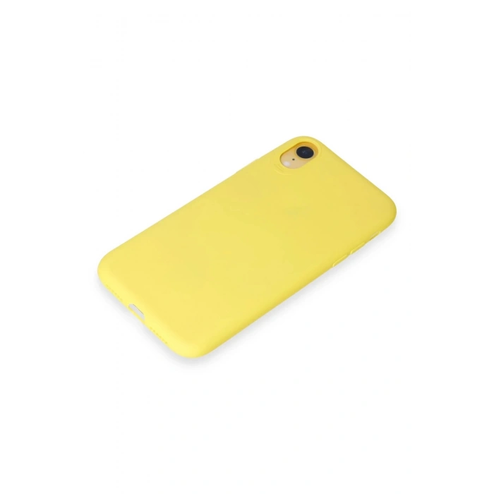 iPhone XR Kılıf First Silikon - Sarı