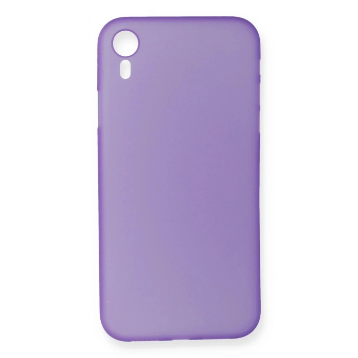 iPhone XR Kılıf PP Ultra İnce Kapak - Mor