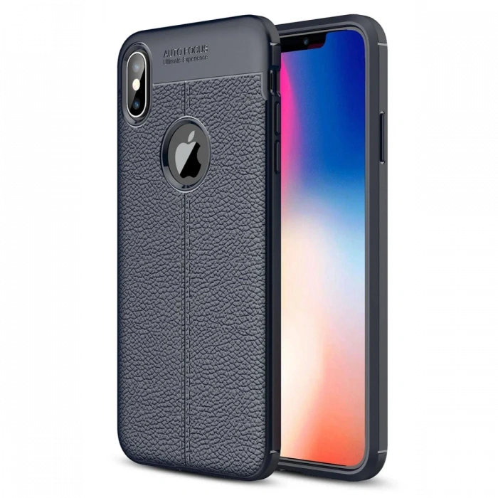 iPhone XS Max Kılıf Auto Focus Kapak - Lacivert