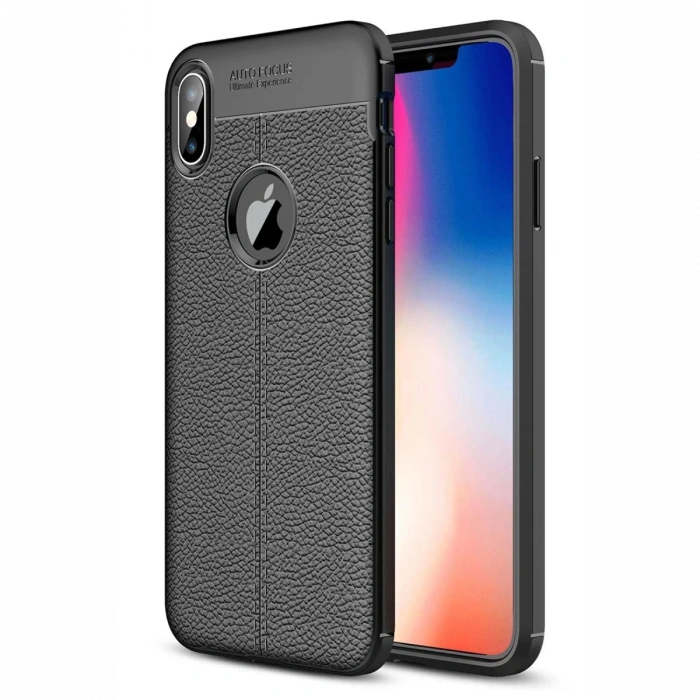 iPhone XS Max Kılıf Auto Focus Kapak - Siyah