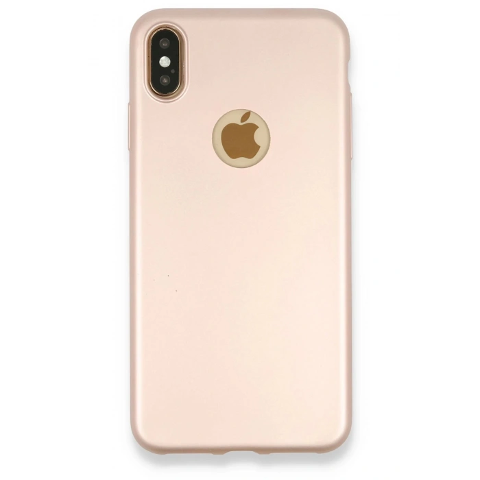 iPhone XS Max Kılıf First Silikon - Rose Gold