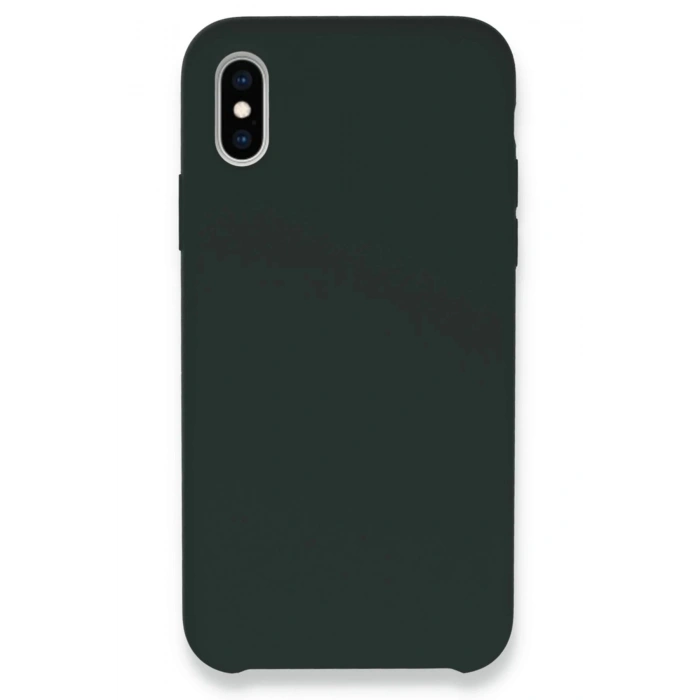 iPhone XS Max Kılıf Lansman Legant Silikon - Koyu Yeşil